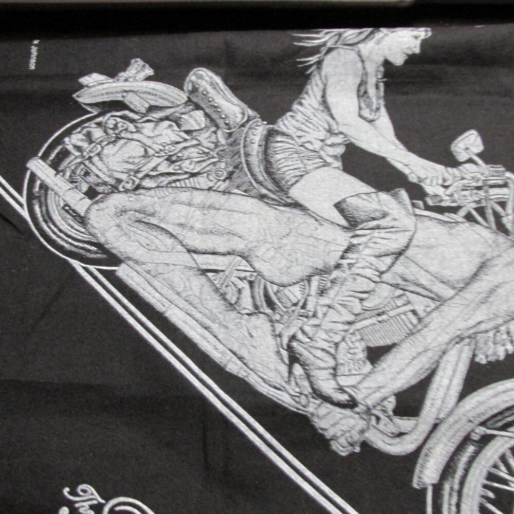 1994 Sturgis Bike Week Western Style Bandana "The Fine Art of Riding" - Picture 3 of 7